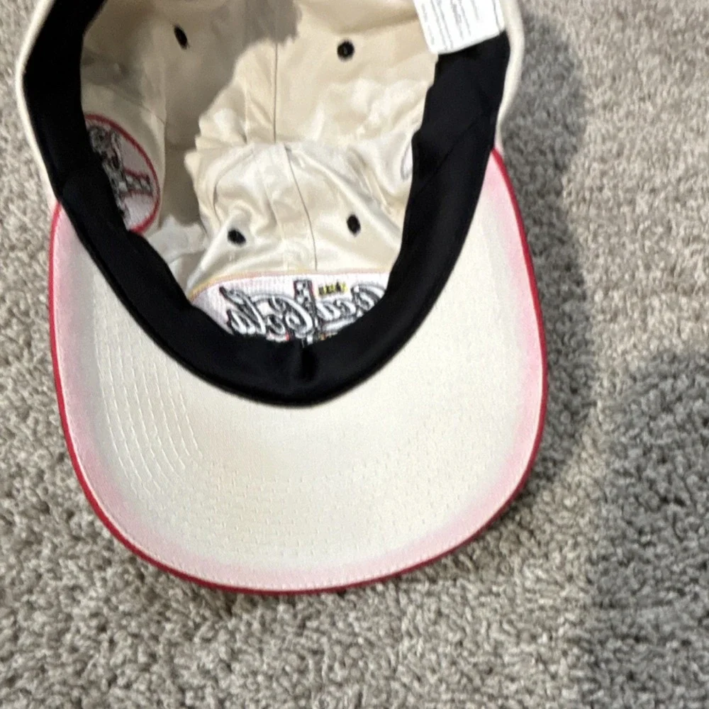 Coca-Cola Racing Family NASCAR #43 White Adjustable Strapback Hat Cap 2003